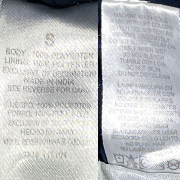 Blue and Tan Lined Elastic Waist Running Shorts Size Small - Picture 8 of 11